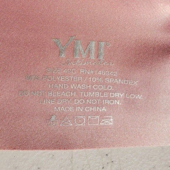 Women's Plus 42C Pink Sweetheart Lined Padded Bra Full Coverage T- Shirt 42C - Picture 7 of 8